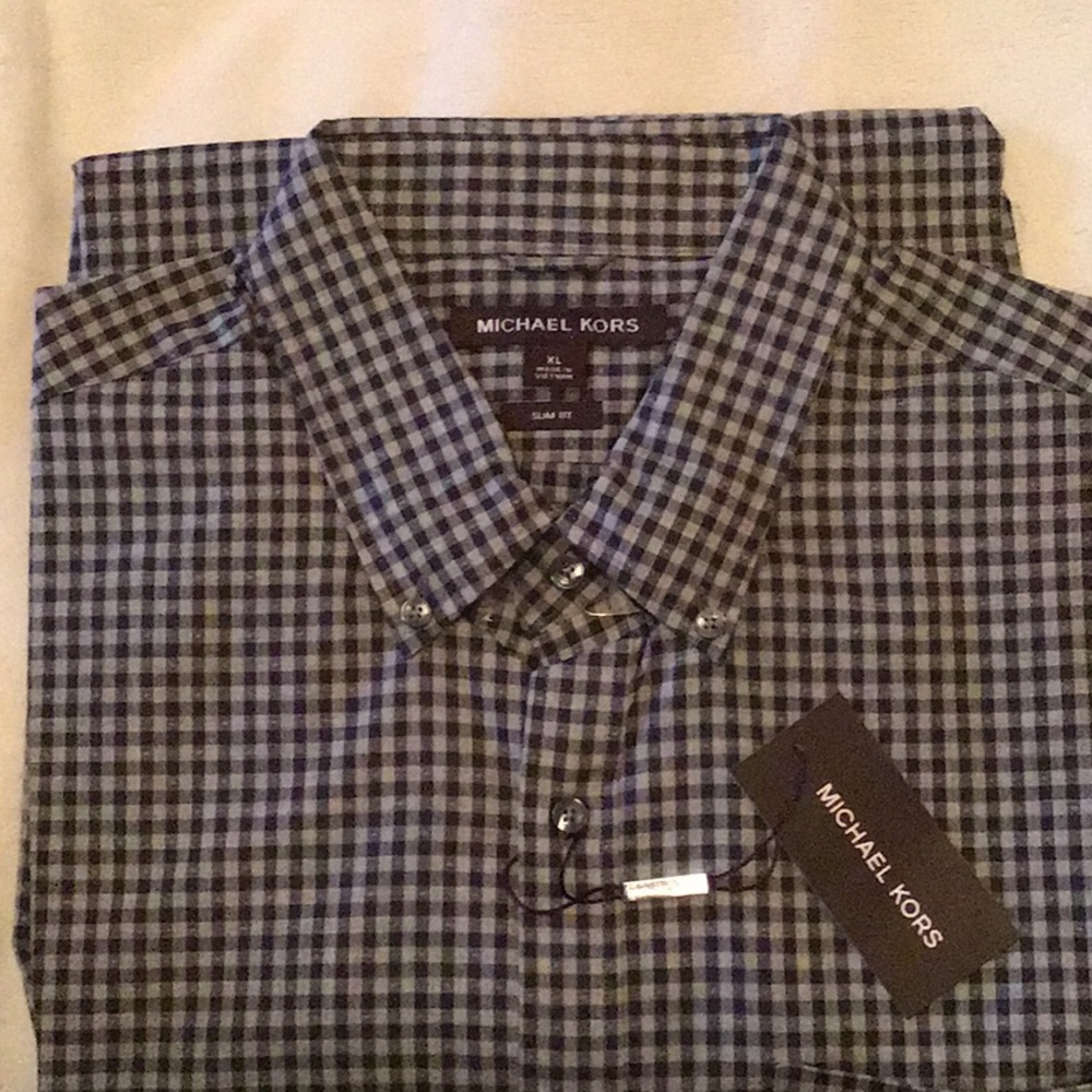 Men’s Michael Kors NWT Slim Fit Long Sleeve Shirt
